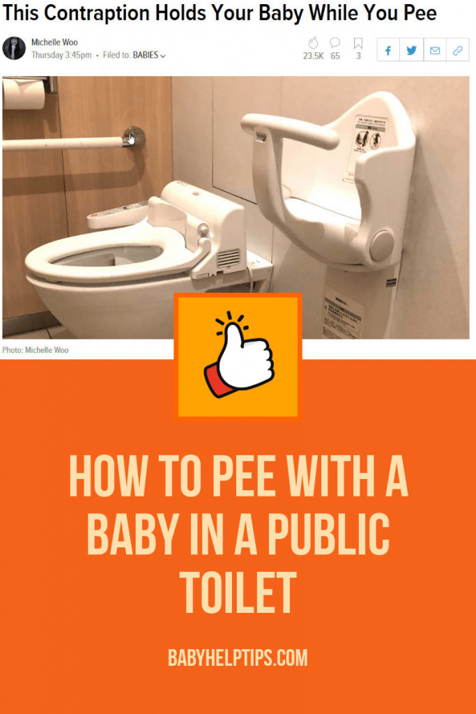 How To Pee With A Baby In A Public Toilet